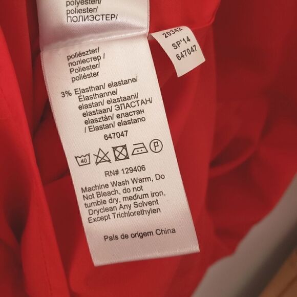 FINAL SALE VENUS Sleeveless Peplum Dress Red 12 - Picture 5 of 8